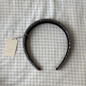 A New Day Headband Black Sliver Sequins Beaded Sparkly Women Girl Accessory